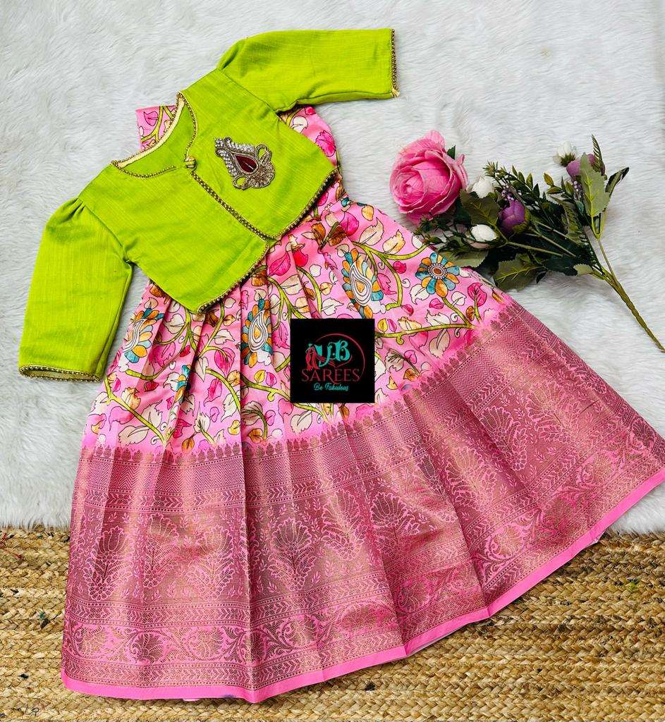 0 - 14 years Kalamkari short frock with over coat