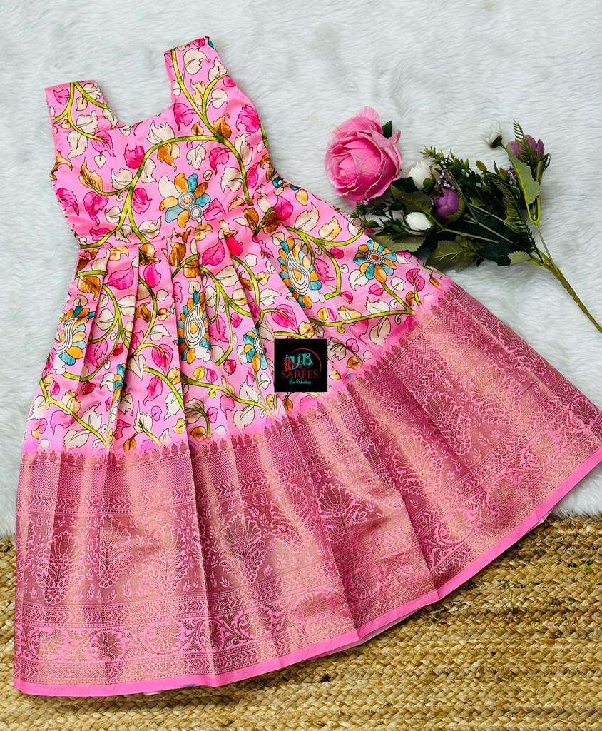 0 - 14 years Kalamkari short frock with over coat