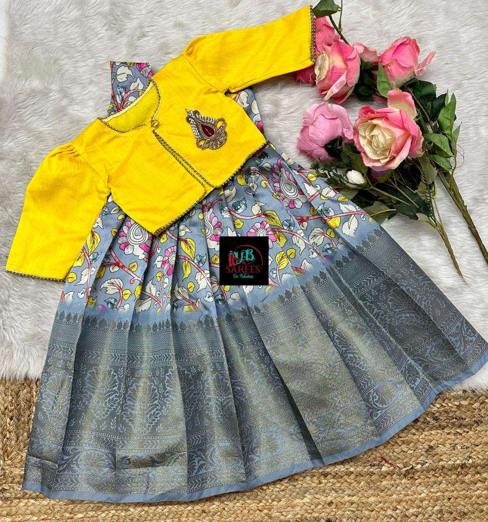 0 - 14 years Kalamkari short frock with over coat