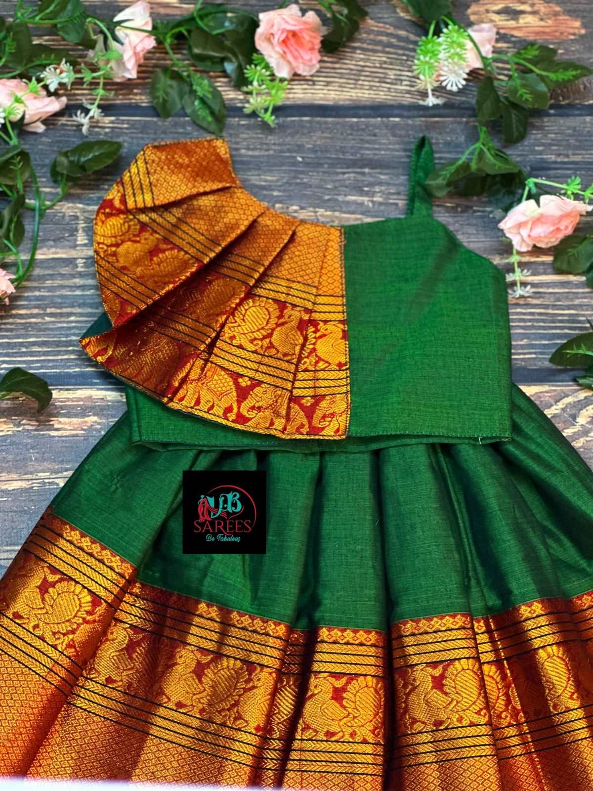 0 - 14 years Narayanapet cotton lehenga for pretty little one
