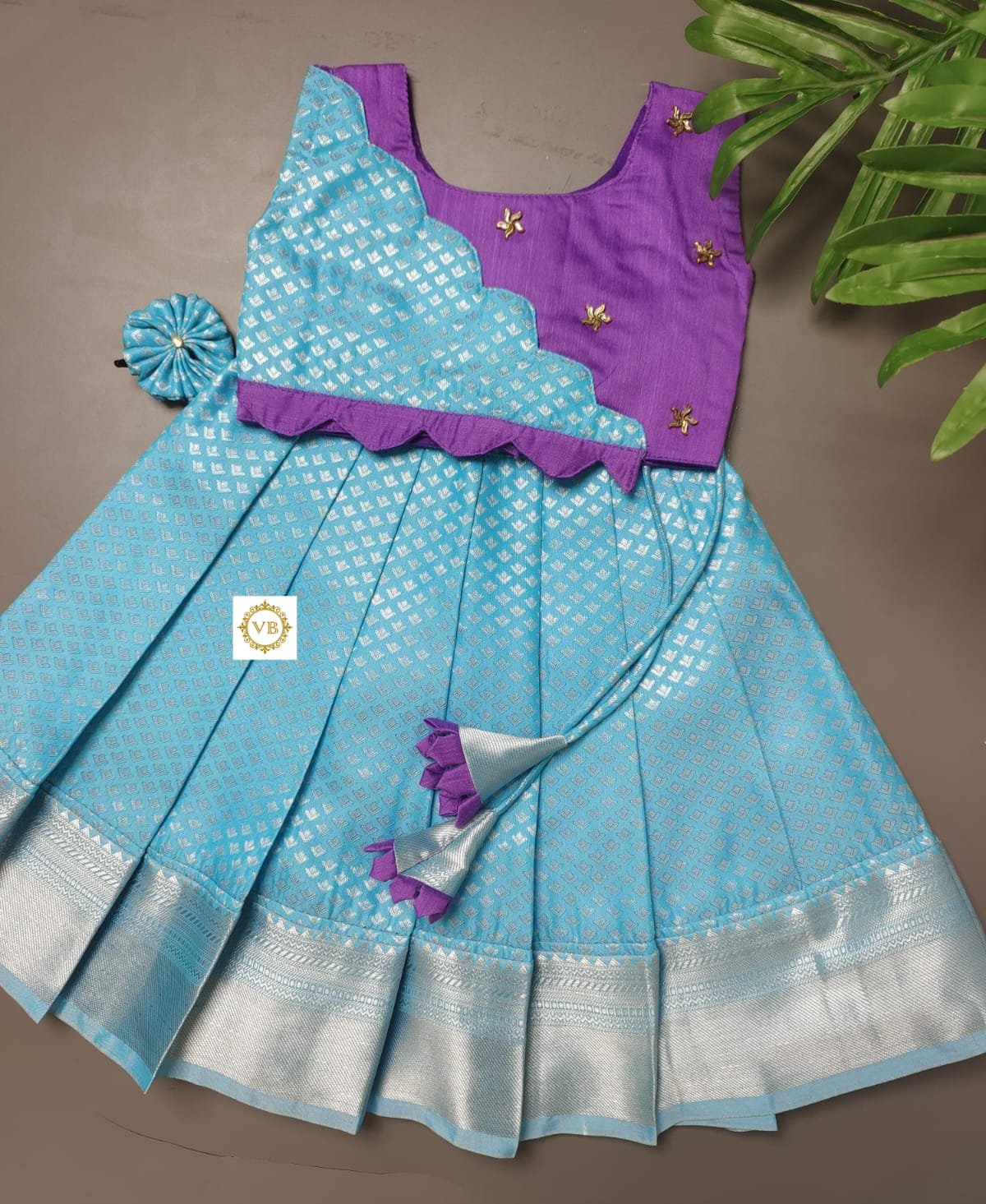 0 - 14 years Fancy Kanchi With Raw Silk Paavadai Sattai for Little Princess