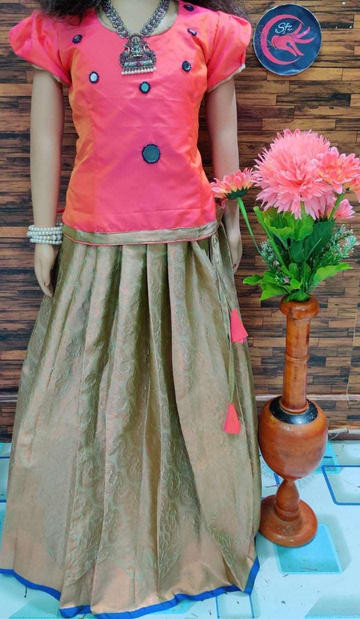 1 - 9 age butter silk kids skirt and top