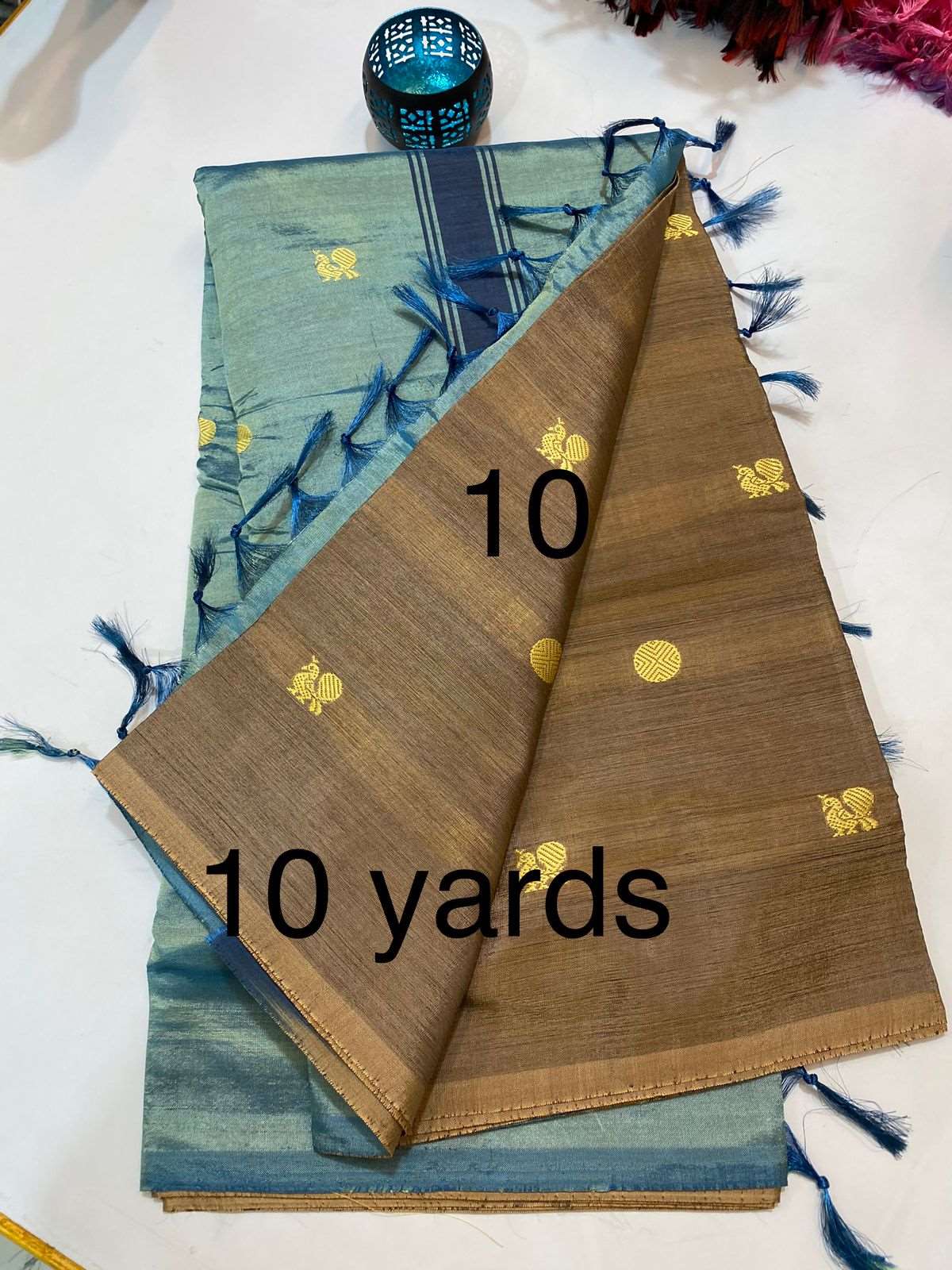 10 yards vaalai pattu saree