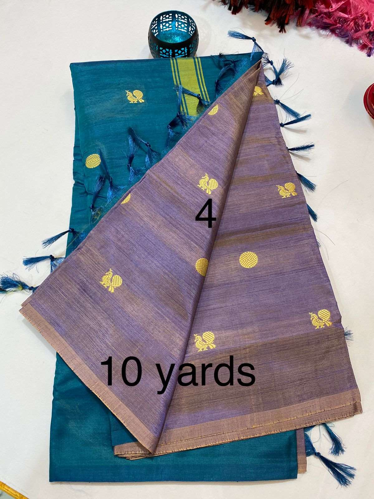 10 yards vaalai pattu saree