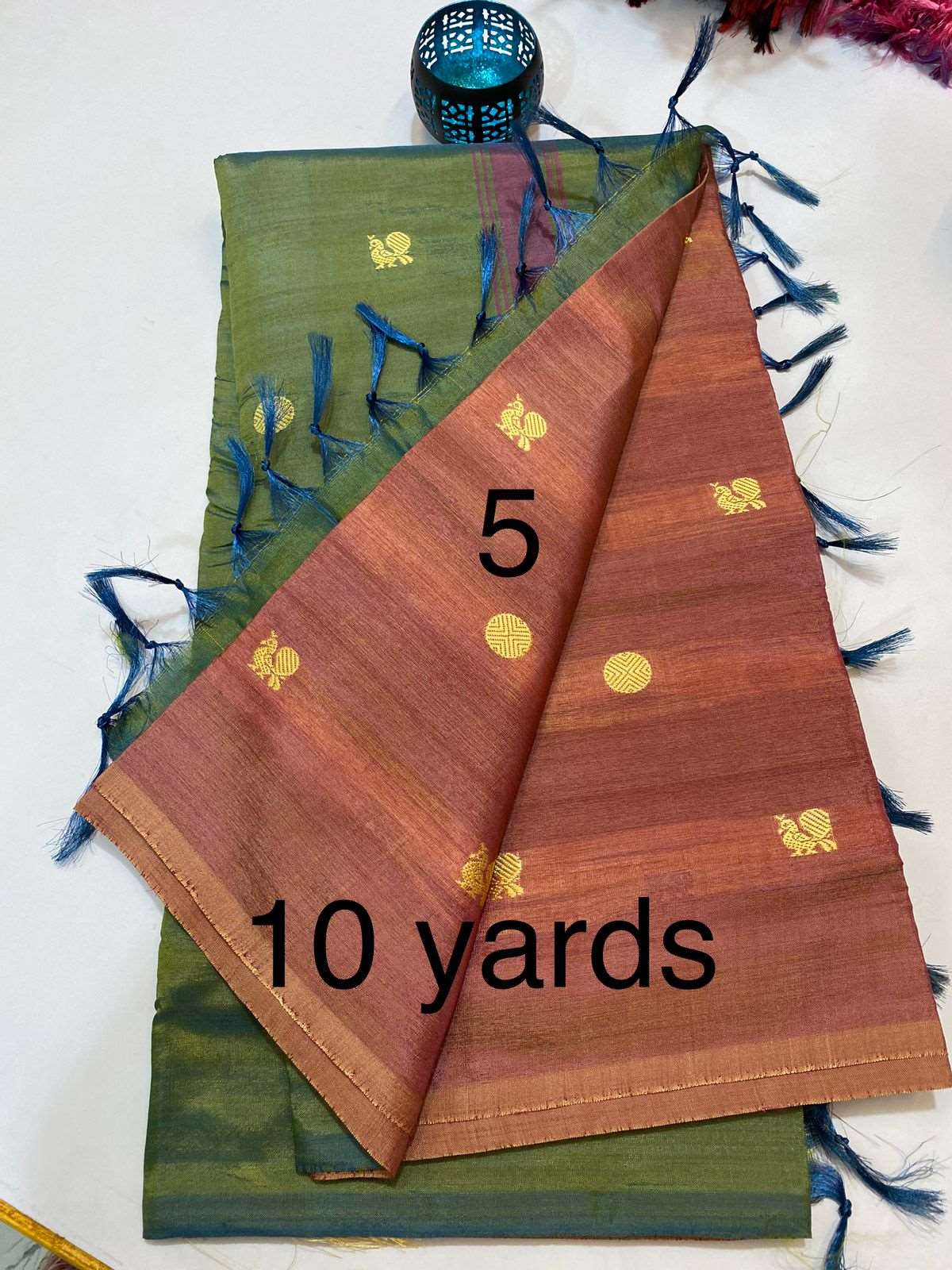 10 yards vaalai pattu saree