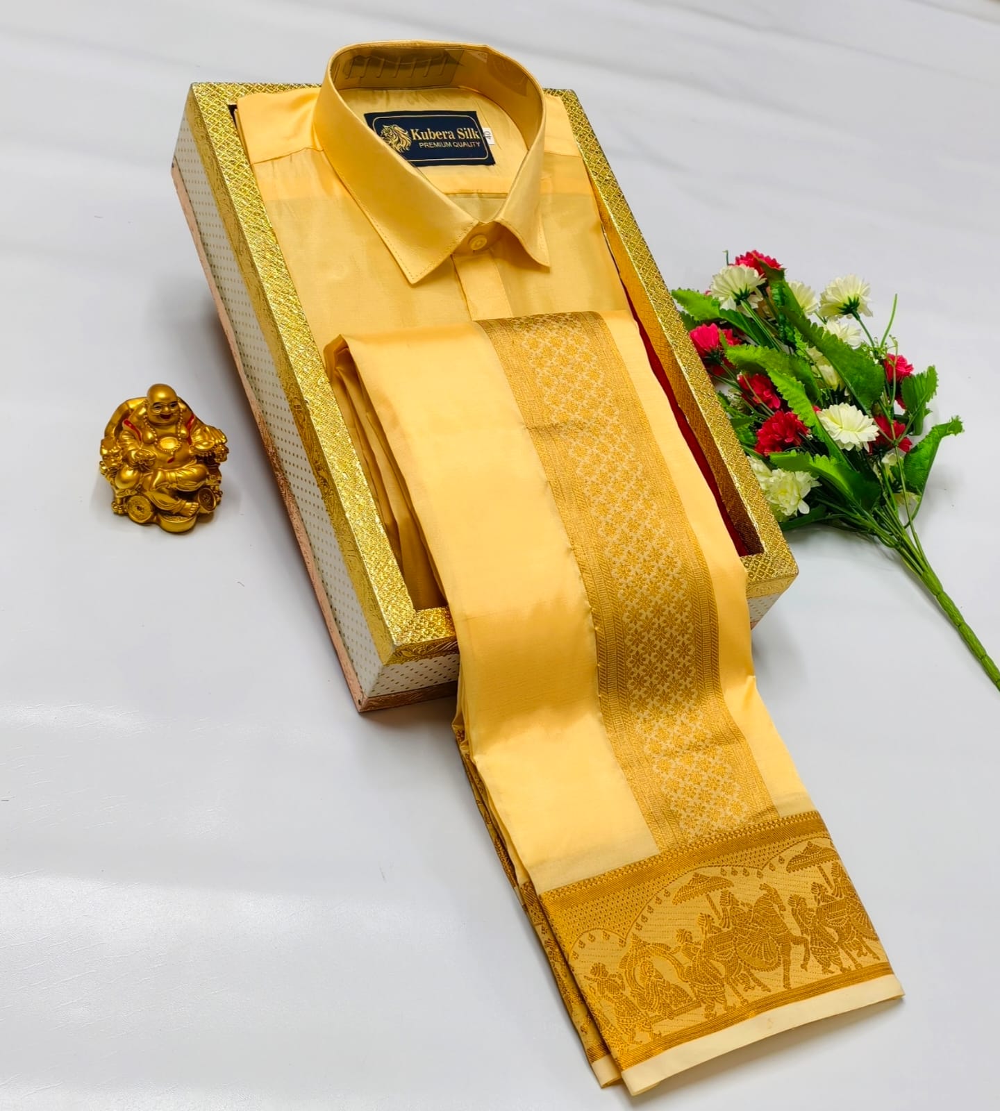 Semi Silk Dhoti Shirt