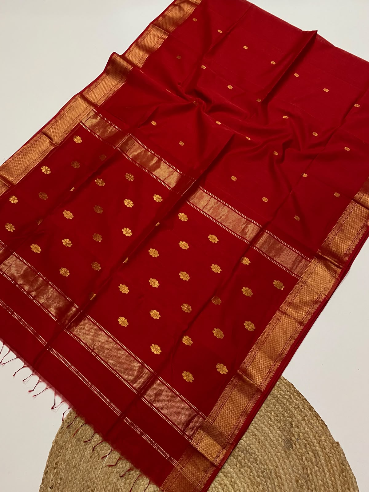Maheshwari handloom silk cotton saree