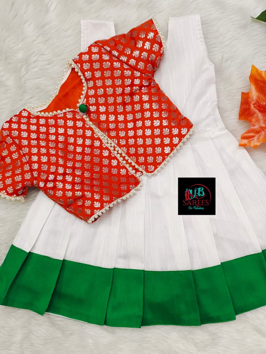 Tri colour dress for hotsell baby girl