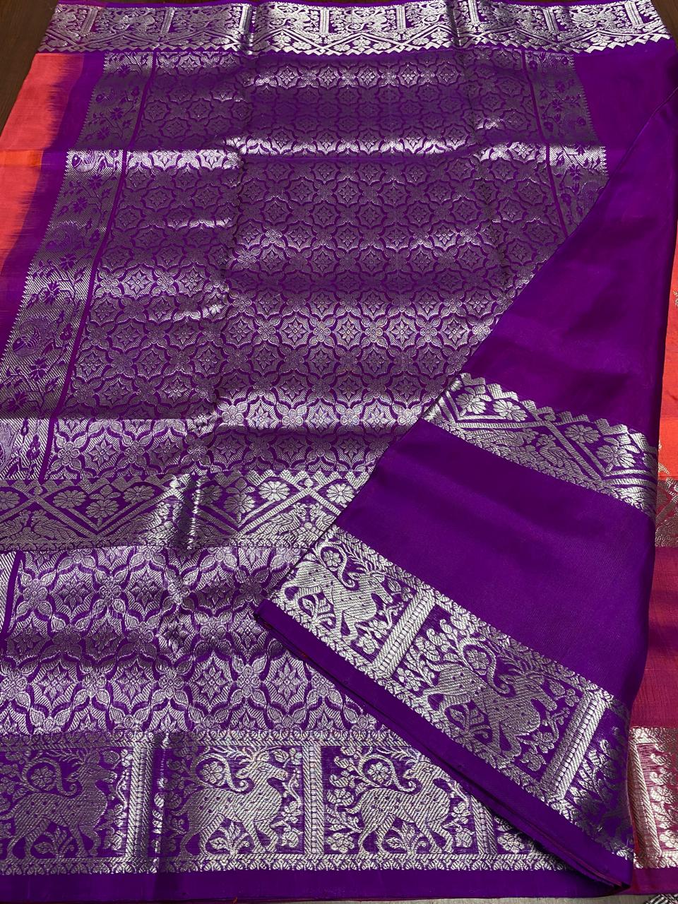 Handcrafted Pure Silk Venkatagiri Saree