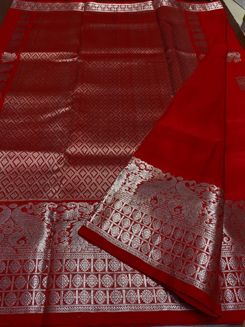 Classic Pure Venkatagiri Silk Handloom Saree