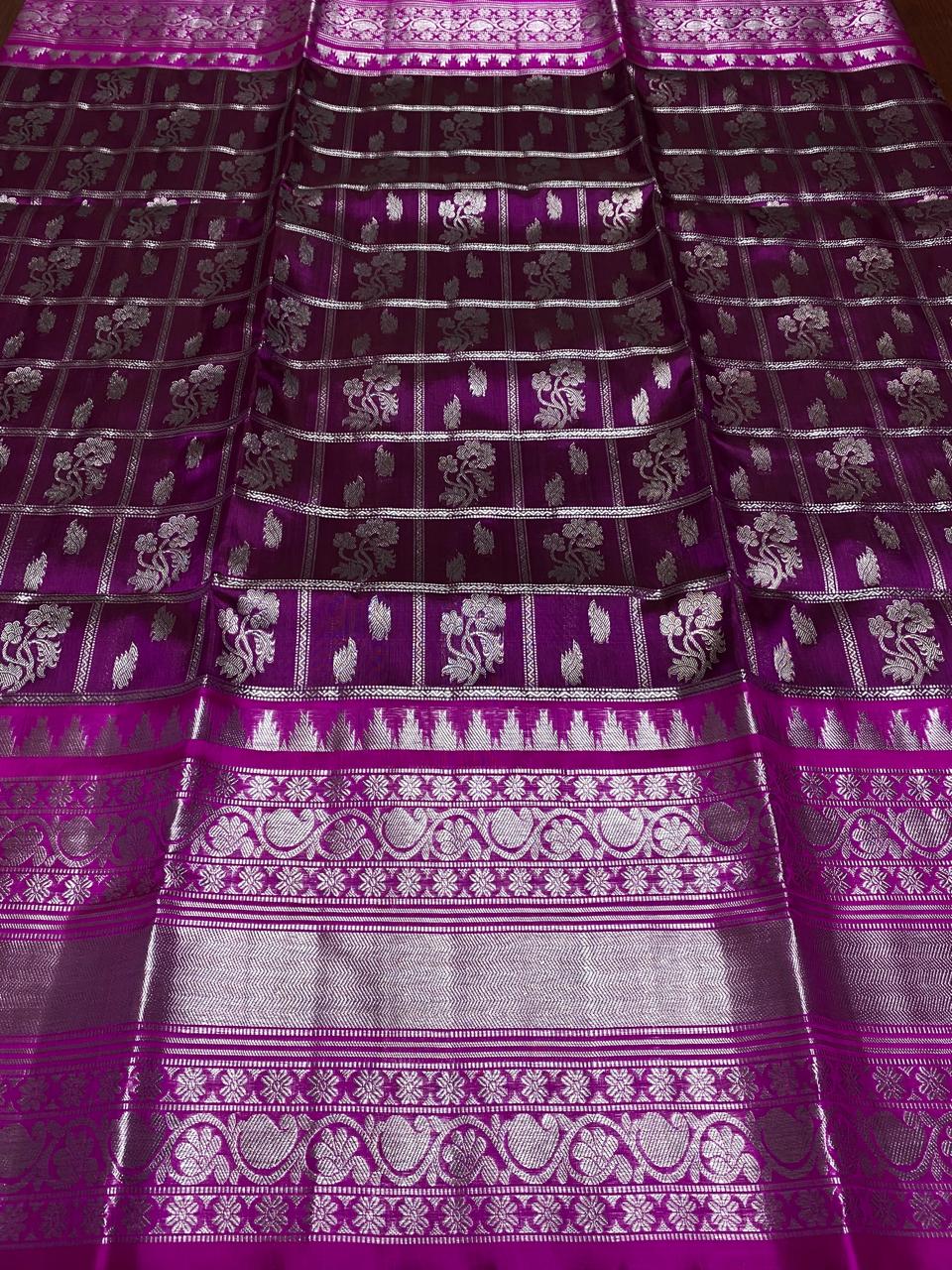 Exclusive Venkatagiri Pattu Saree – Pure Handloom Silk Tradition