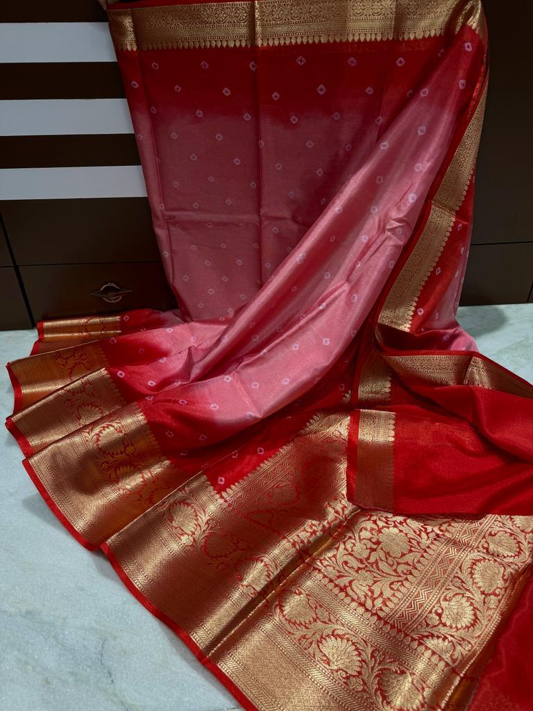 Banarasi Chunri Bandhani Saree