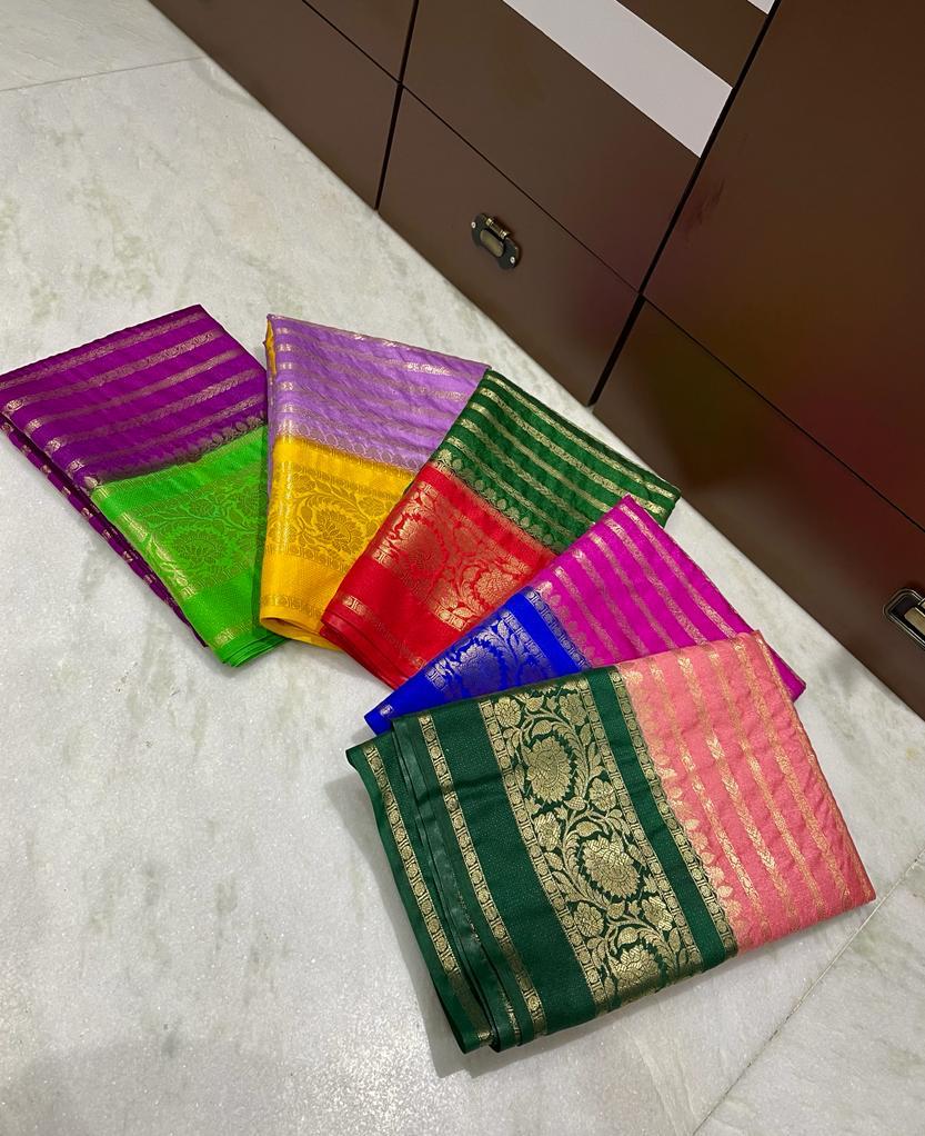 Banarasi Dyable Dupion Saree