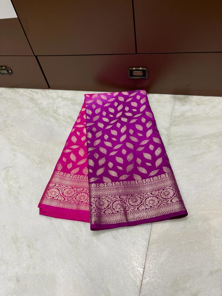 Banarasi Dyable Dupion Saree