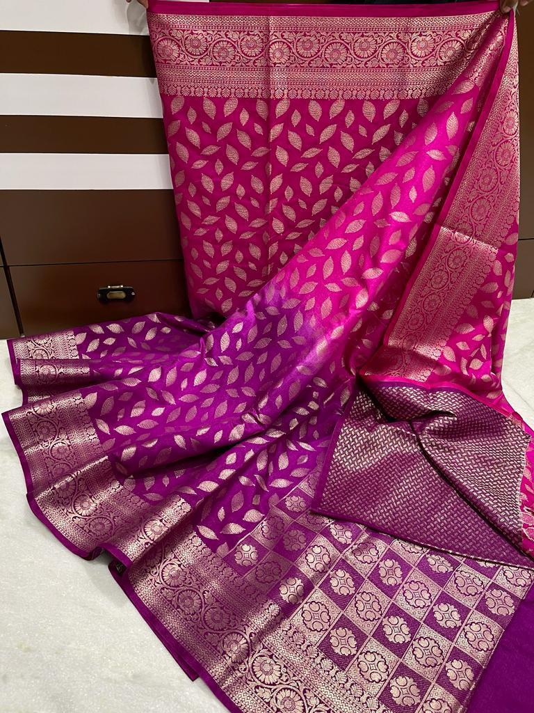 Banarasi Dyable Dupion Saree