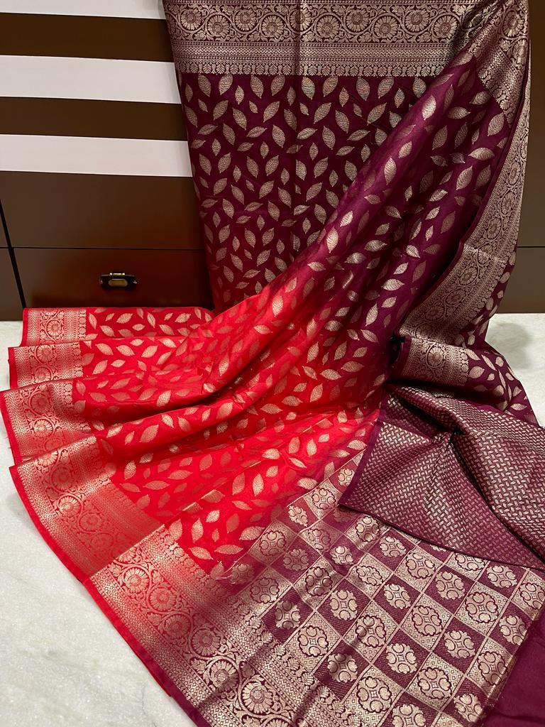 Banarasi Dyable Dupion Saree