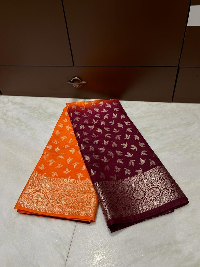 Banarasi Dyable Dupion Saree