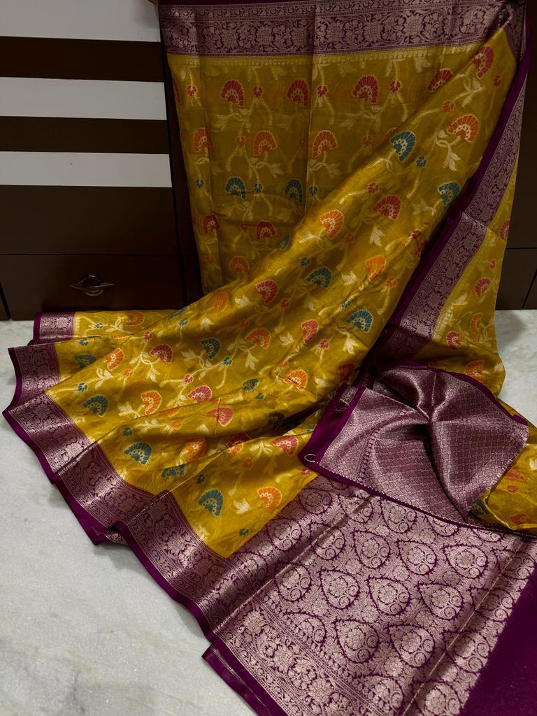 Banarasi Dyable Dupion Silk Saree