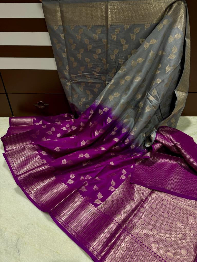 Banarasi Dyable Dupion Soft Silk Saree