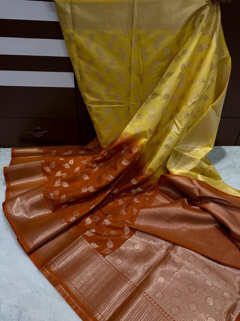 Banarasi Dyable Dupion Soft Silk Saree
