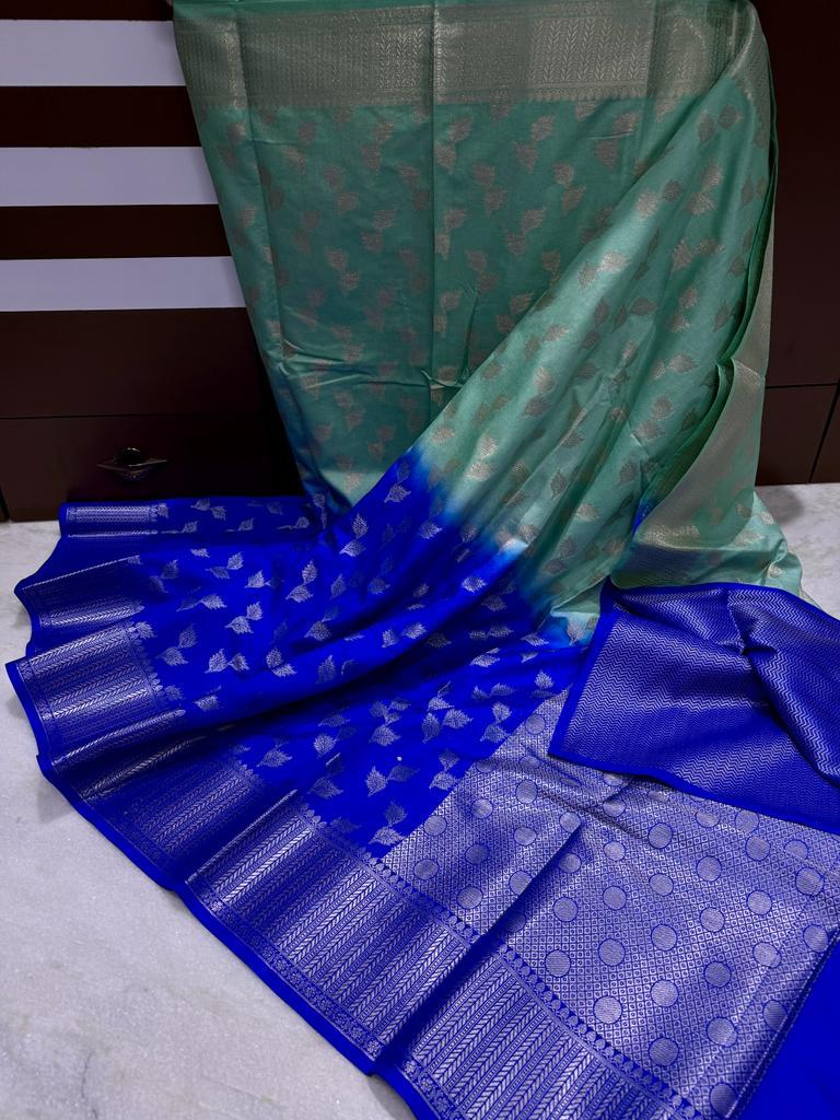 Banarasi Dyable Dupion Soft Silk Saree