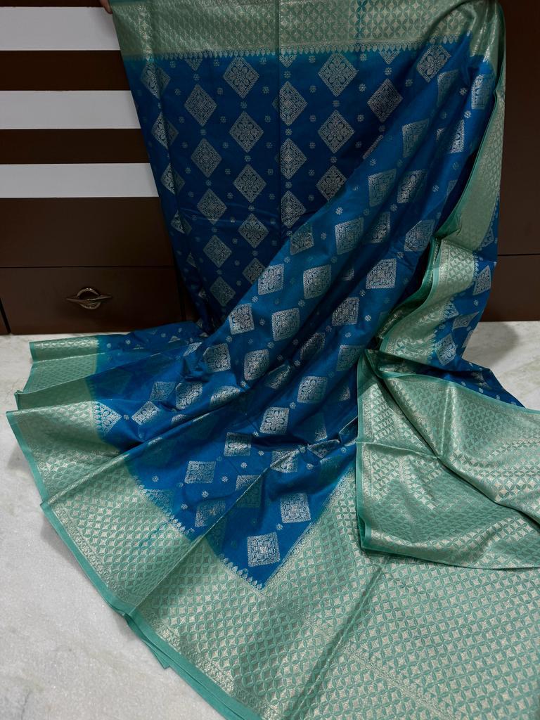 Banarasi Dyable Dupion Soft Silk Saree