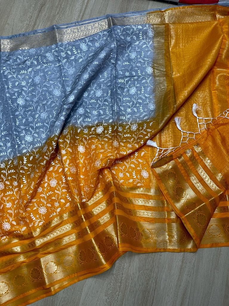 Banarasi Dyable Georgette Soft Saree