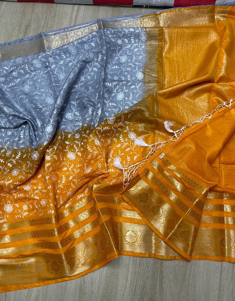 Banarasi Dyable Georgette Soft Saree