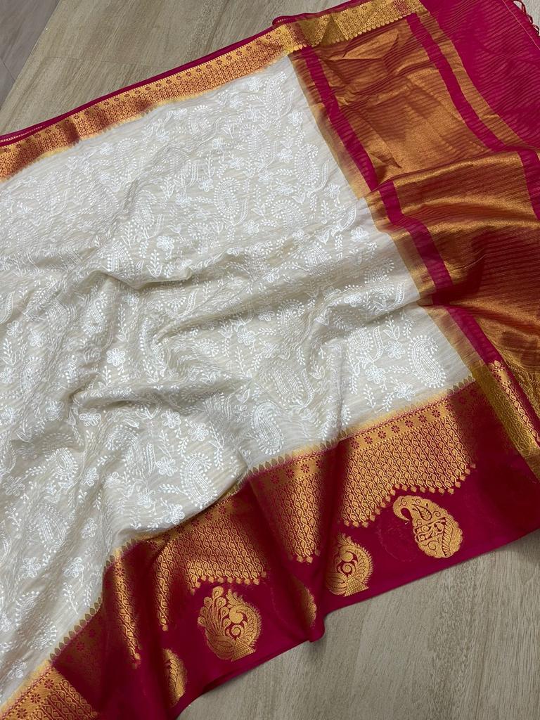 Banarasi Dyable Georgette Soft Saree