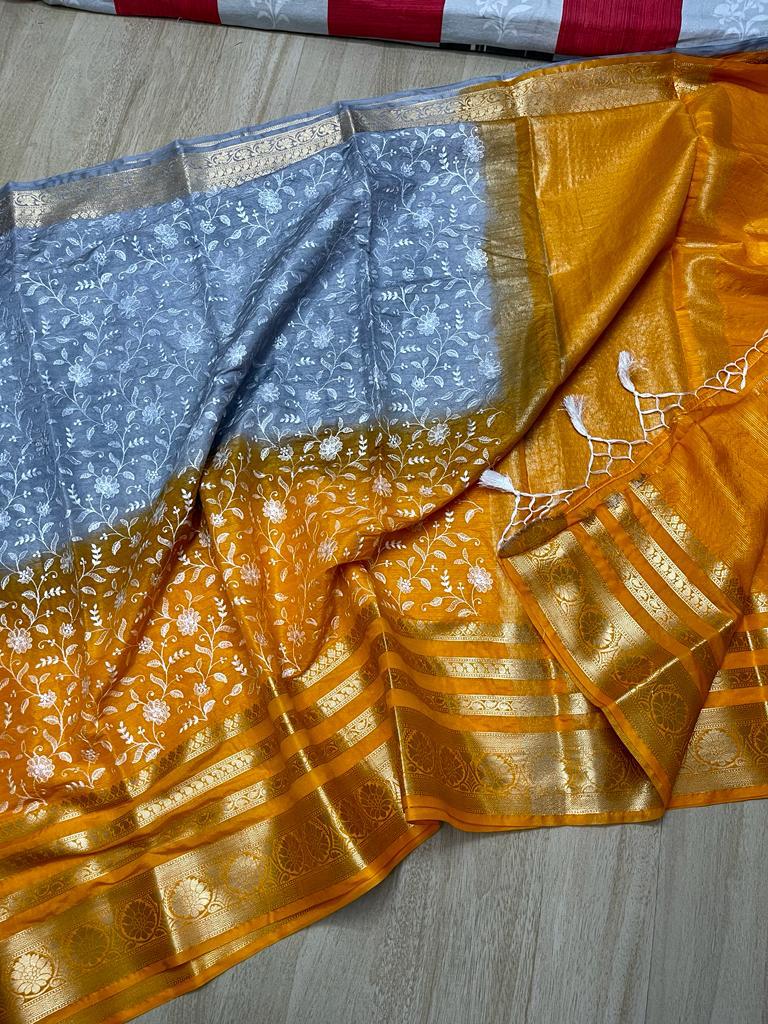 Banarasi Dyable Georgette Soft Saree