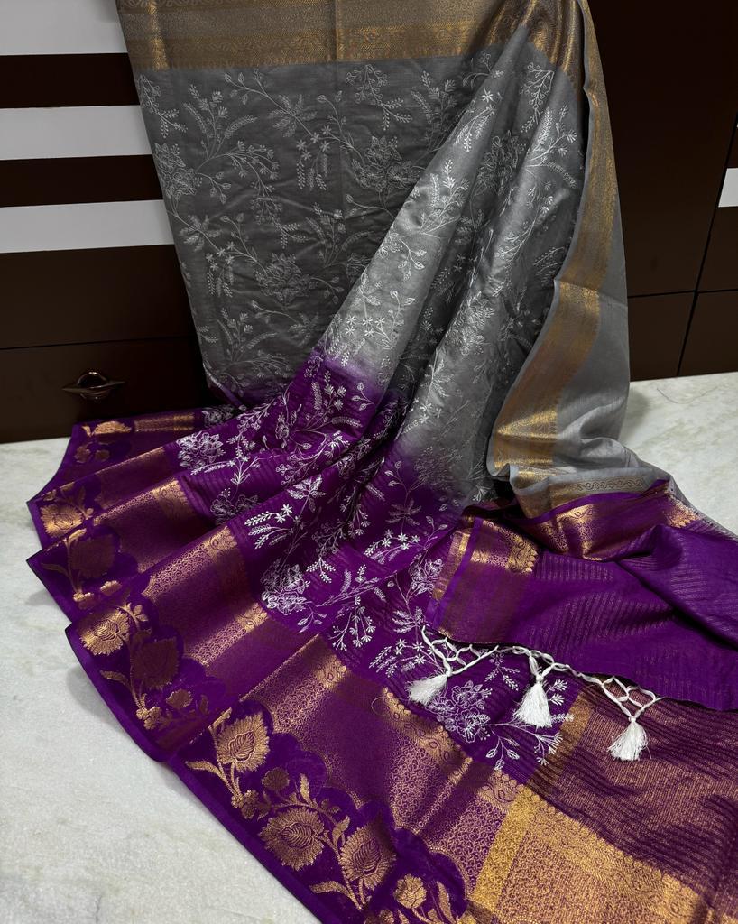Banarasi Dyable Georgette Soft Saree