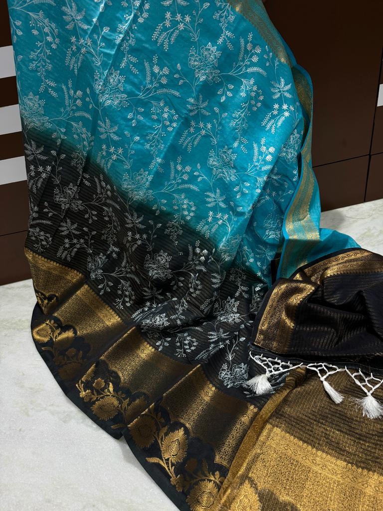 Banarasi Dyable Georgette Soft Saree