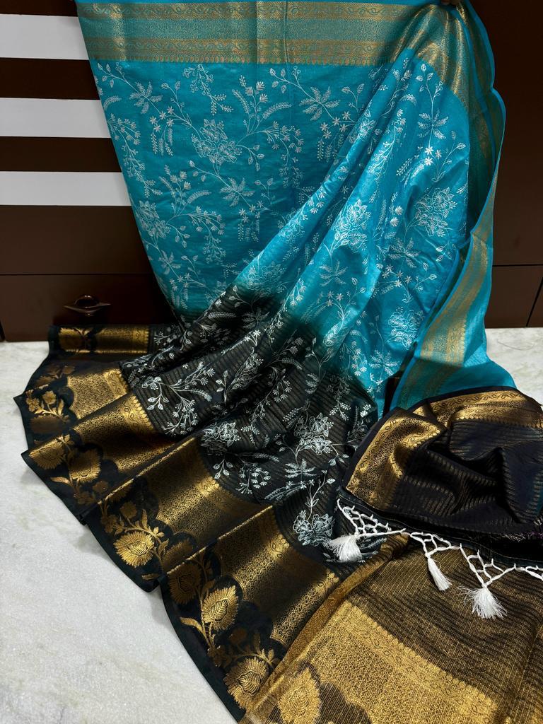Banarasi Dyable Georgette Soft Saree