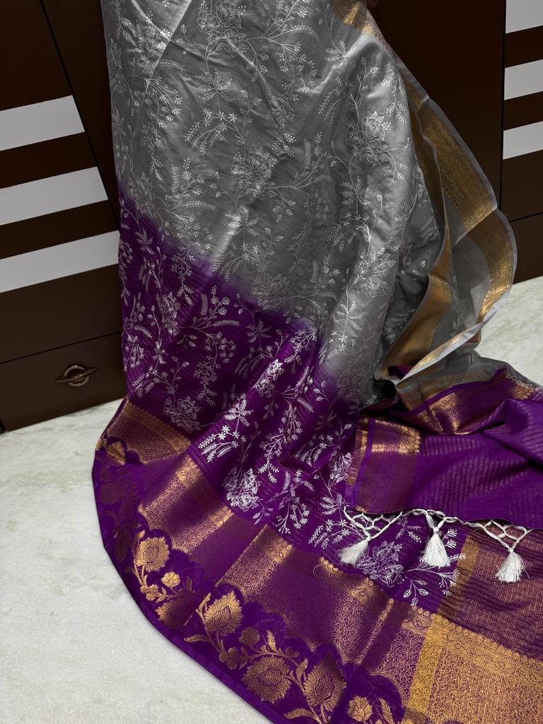 Banarasi Dyable Georgette Soft Saree