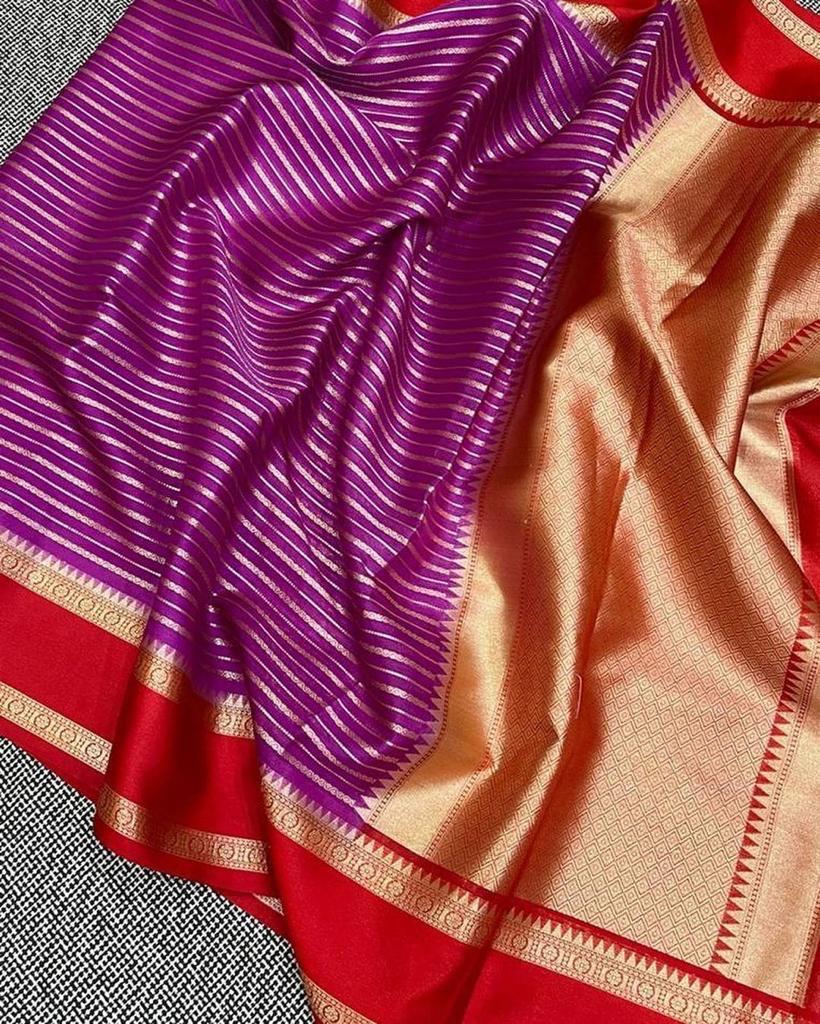 Banarasi Dyable Georgette Soft Silk Saree