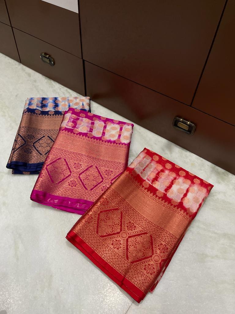 Banarasi Dyable Warm Soft Saree