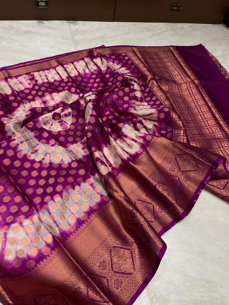 Banarasi Dyable Warm Soft Saree