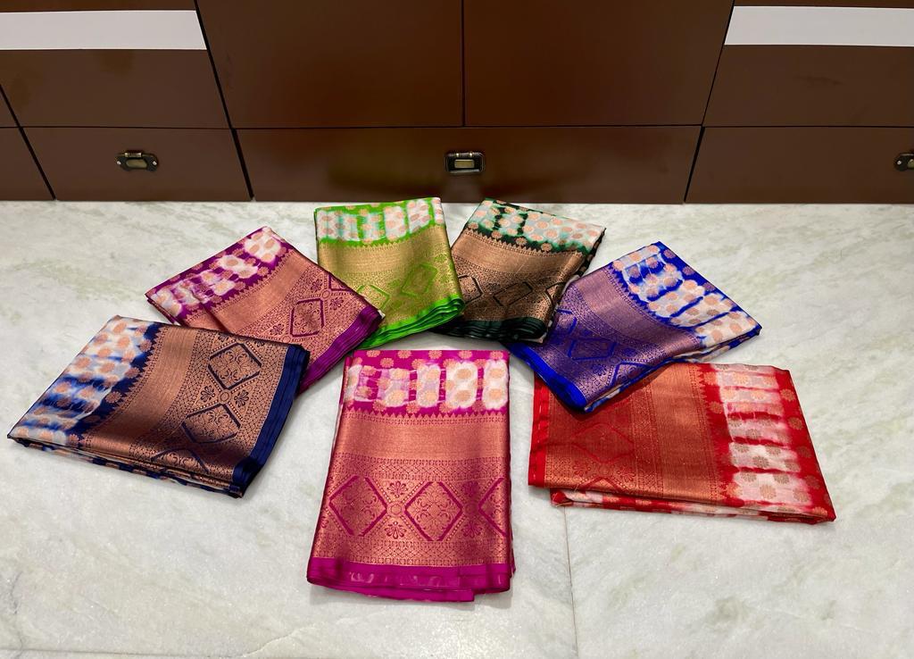 Banarasi Dyable Warm Soft Saree