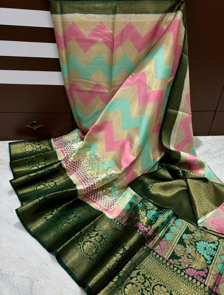 Banarasi Dyable Warm Soft Saree