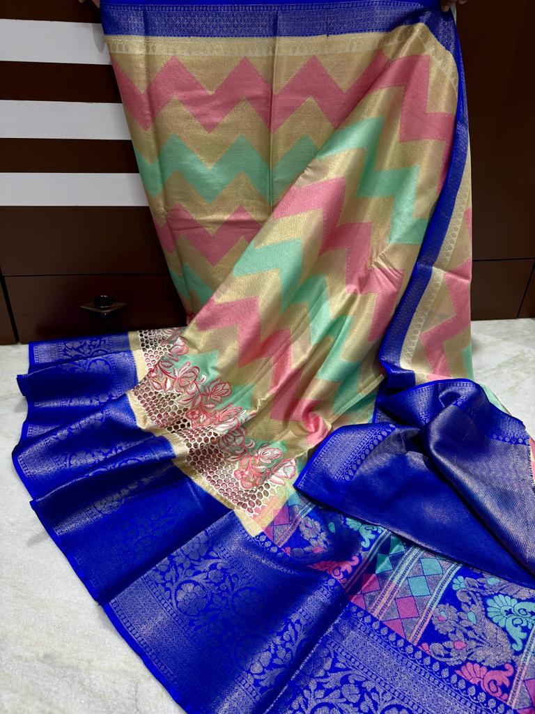 Banarasi Dyable Warm Soft Saree