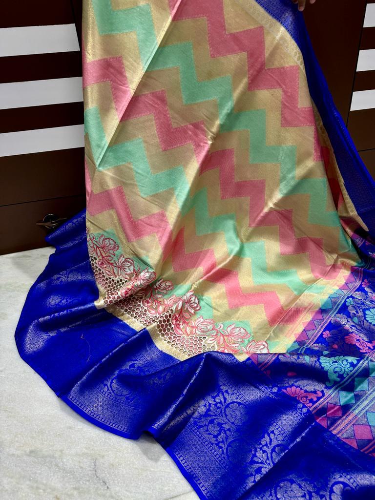 Banarasi Dyable Warm Soft Saree