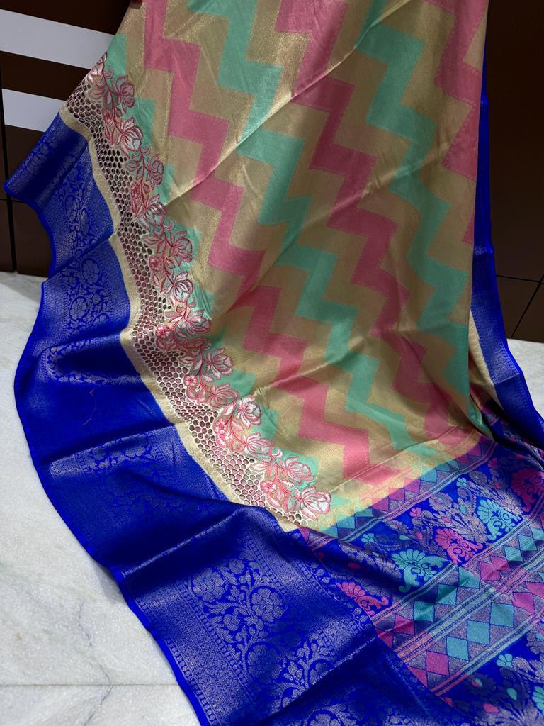 Banarasi Dyable Warm Soft Saree