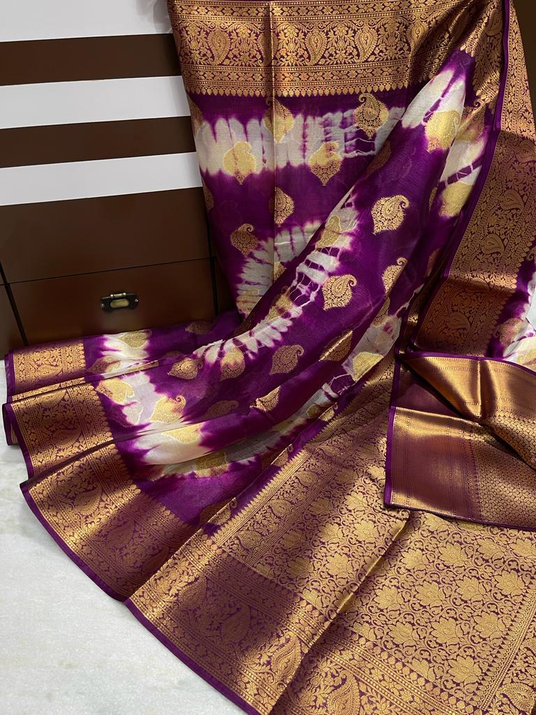 Banarasi Dyable Warm Soft Silk Saree