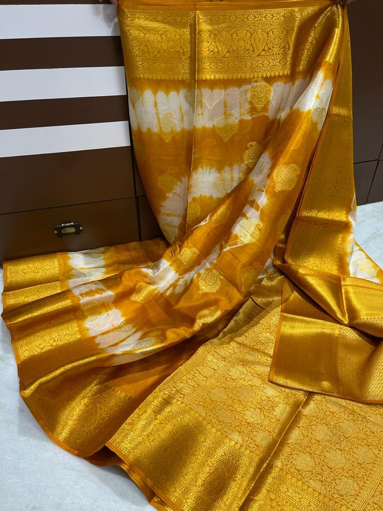 Banarasi Dyable Warm Soft Silk Saree