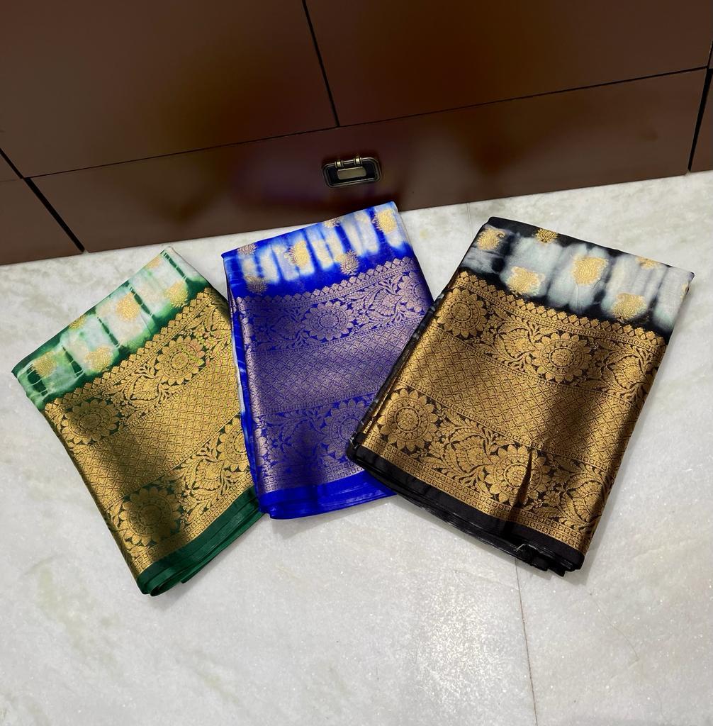Banarasi Dyable Warm Soft Silk Saree