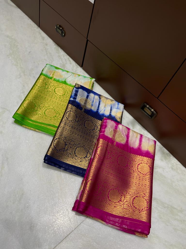 Banarasi Dyable Warm Soft Silk Saree