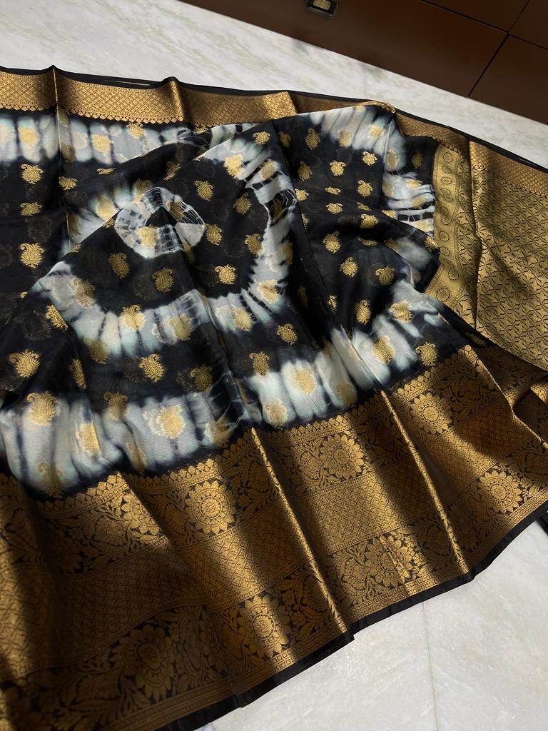 Banarasi Dyable Warm Soft Silk Saree