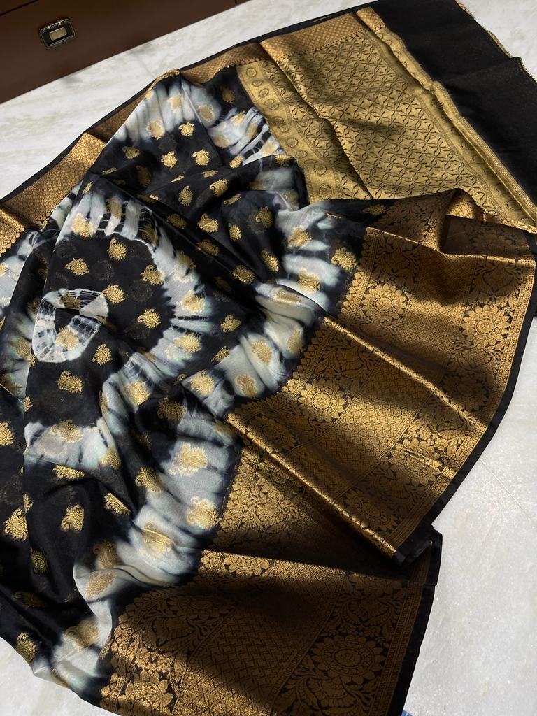 Banarasi Dyable Warm Soft Silk Saree