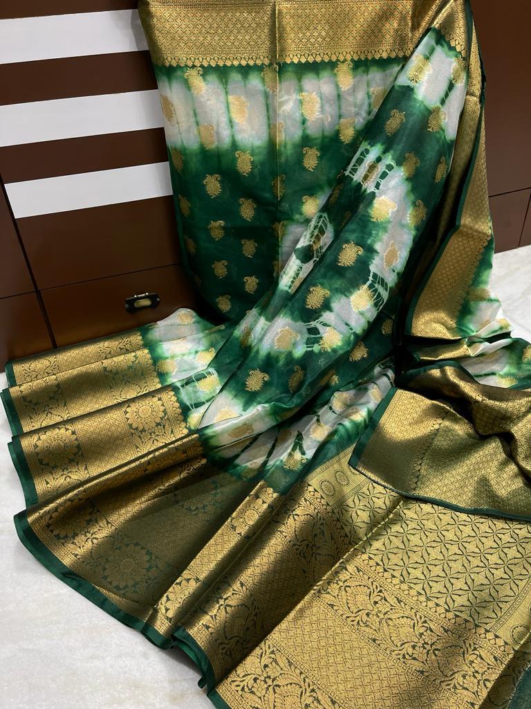 Banarasi Dyable Warm Soft Silk Saree