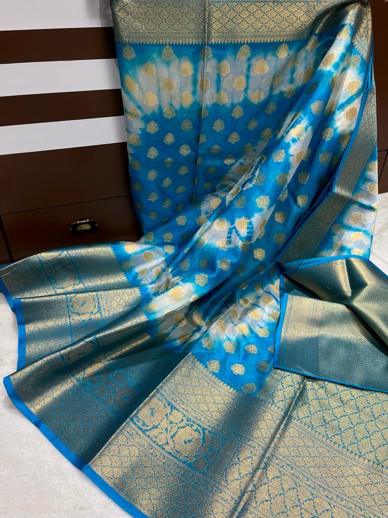 Banarasi Dyable Warm Soft Silk Saree